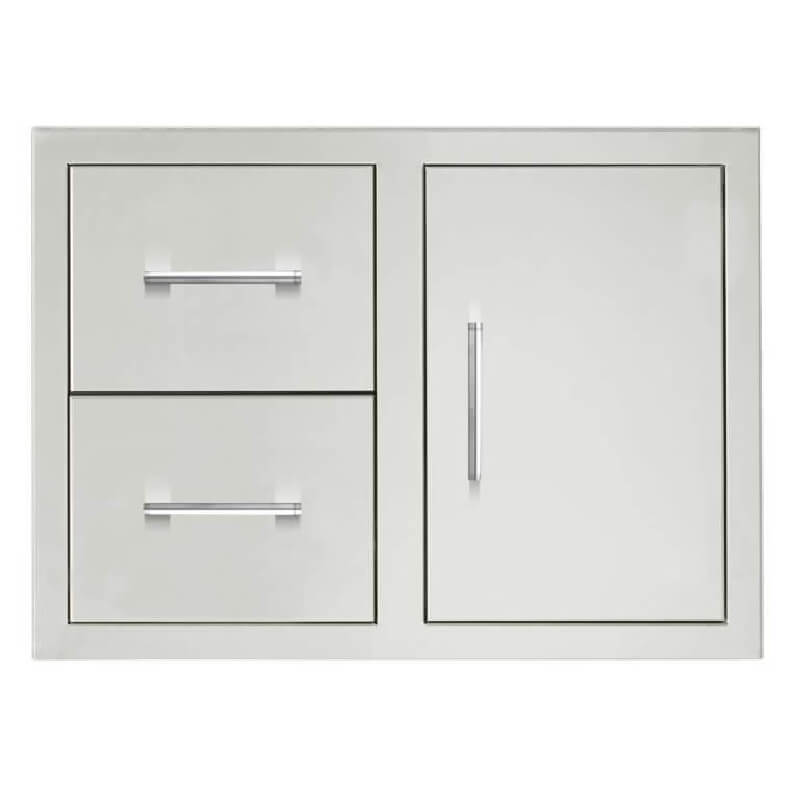 TrueFlame 33-Inch Masonry 2-Drawer & Access Door Combo - TF-DC2-33M