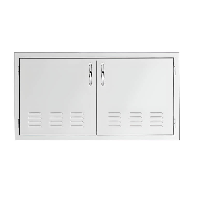 TrueFlame 33-Inch Vented Stainless Steel Double Access Door - TF-DD-33V