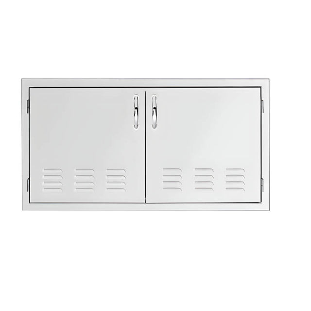 TrueFlame 33-Inch Vented Stainless Steel Double Access Door - TF-DD-33V