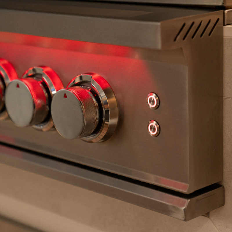 TrueFlame 40 Inch 5 Burner Built-In Gas Grill