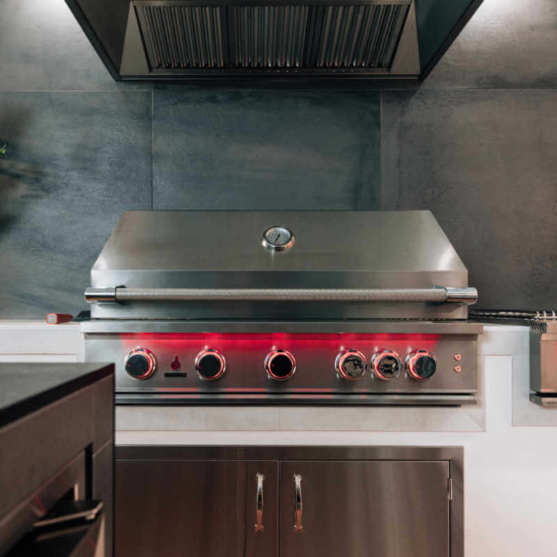 TrueFlame 40 Inch 5 Burner Built-In Gas Grill