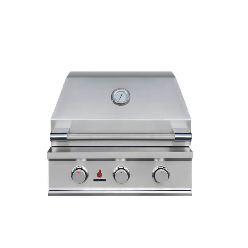 TrueFlame E Series 25 Inch 3 Burner Built-In Gas Grill