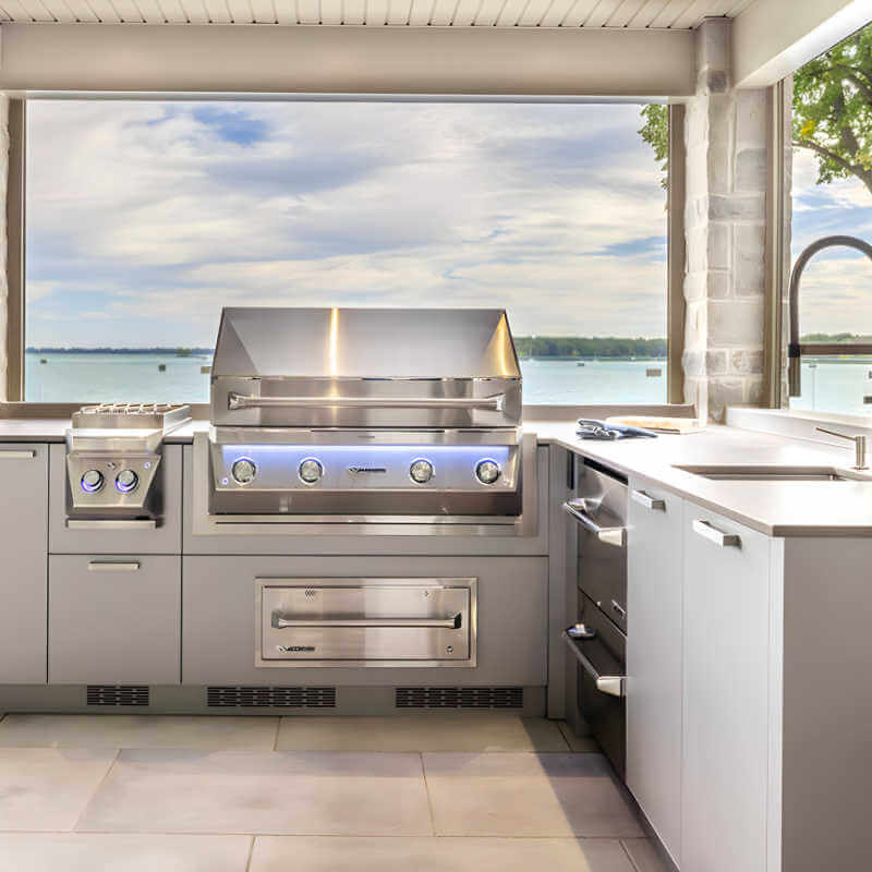 Twin Eagles Eagle One 42-Inch 3-Burner Built-In Gas Grill with Sear Zone & Infrared Rotisserie Burner