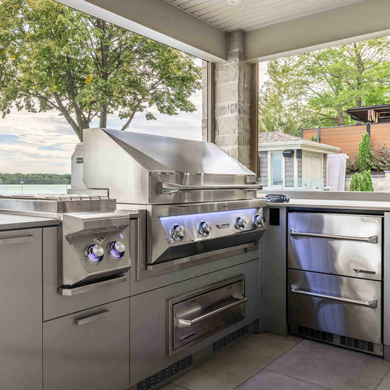 Twin Eagles Eagle One 42-Inch 3-Burner Built-In Gas Grill with Sear Zone & Infrared Rotisserie Burner