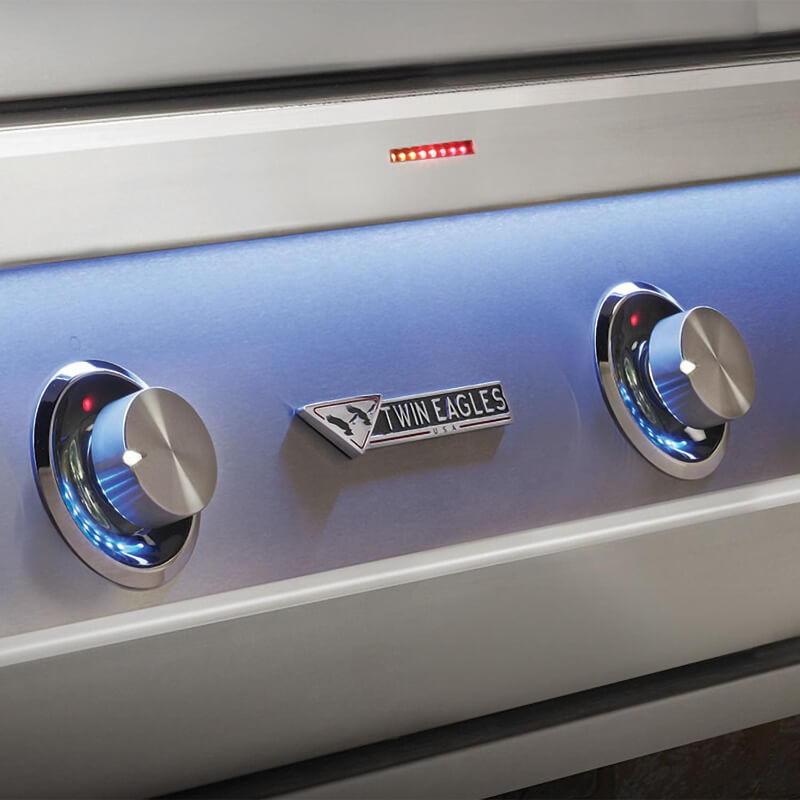 Twin Eagles Eagle One 54-Inch 4-Burner Built-In Gas Grill with Sear Zone & Two Infrared Rotisserie Burners