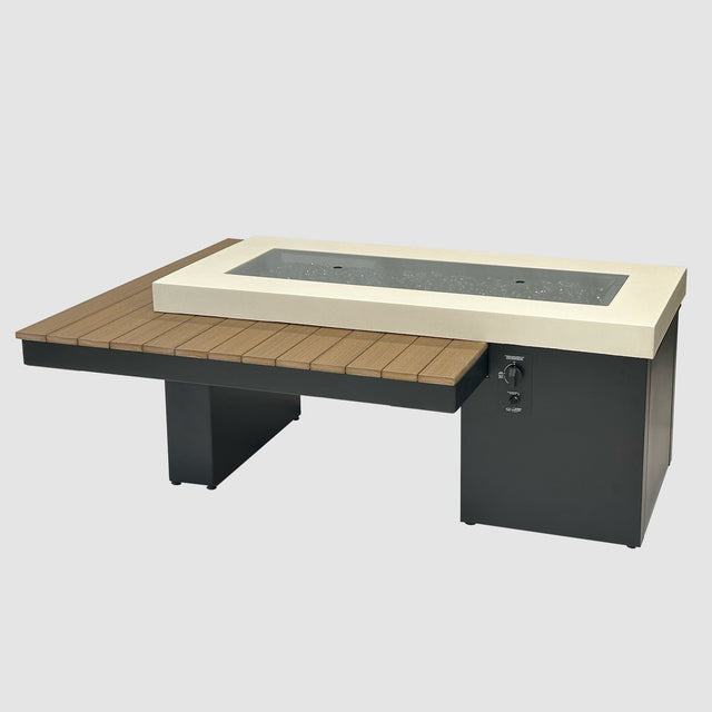 The Outdoor GreatRoom Uptown Linear Gas Fire Pit Table