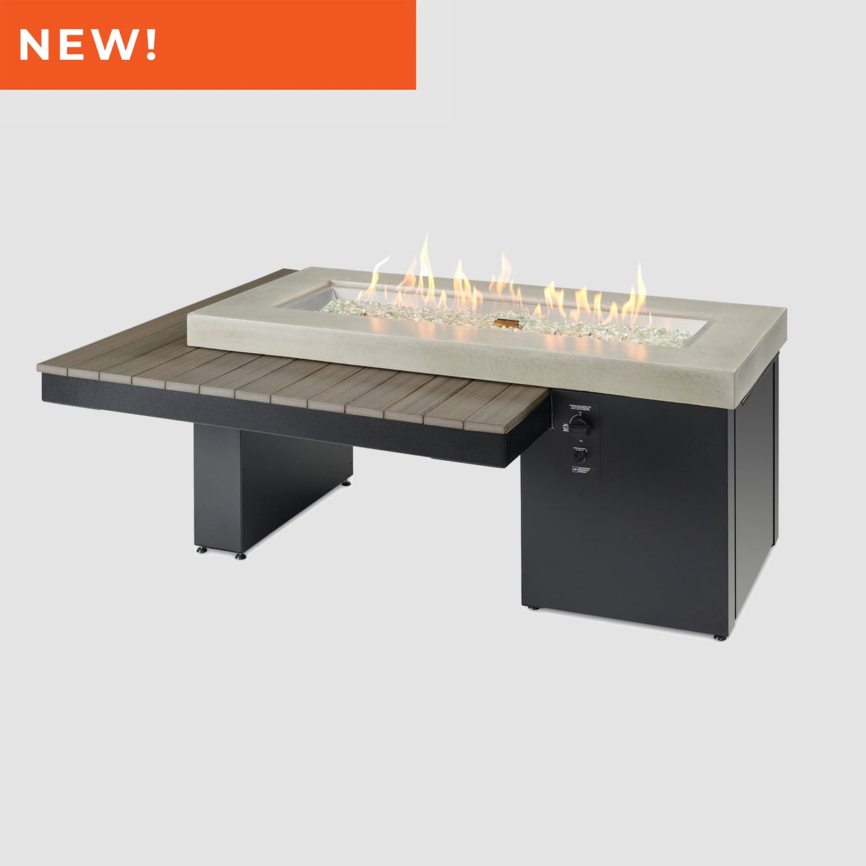 The Outdoor GreatRoom Uptown Linear Gas Fire Pit Table