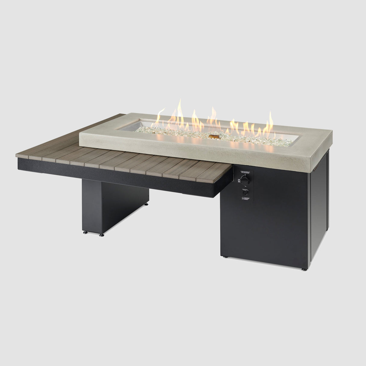 The Outdoor GreatRoom Uptown Linear Gas Fire Pit Table