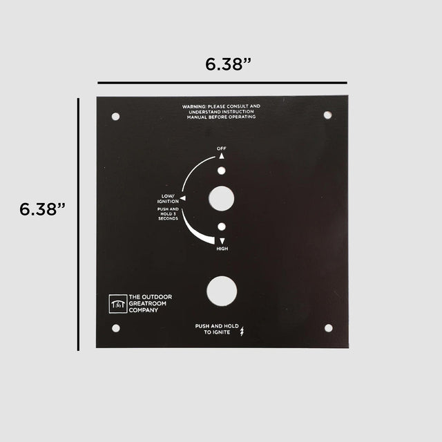 The Outdoor GreatRoom Crystal Fire Plus Control Panel - 6.38" x 6.38"