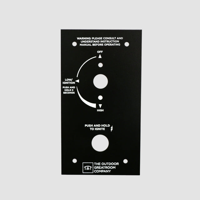 The Outdoor GreatRoom Crystal Fire Plus Control Panel - 6.38" x 3.5"