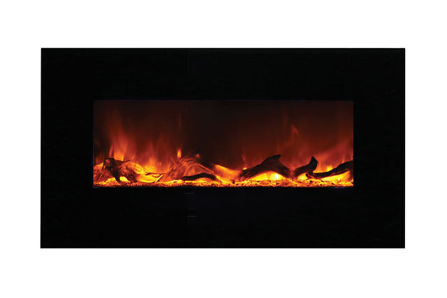 Amantii 44 inch flush mount electric fireplace - log media