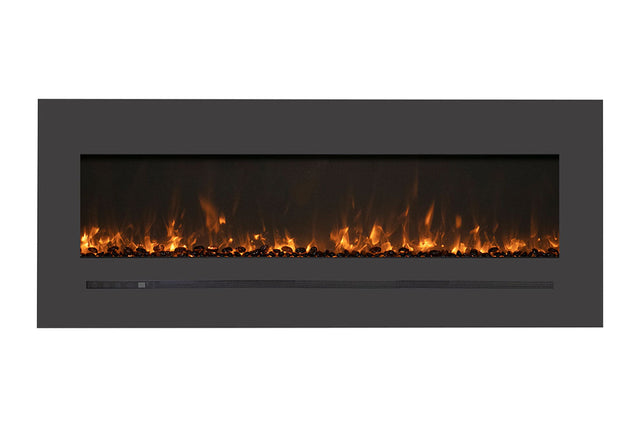Amantii linear 55 inch electric fireplace - flame detail