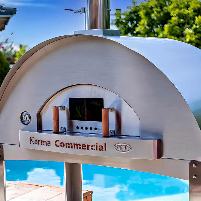 WPPO Karma 55 Inch Commercial Stainless Steel Wood Fired Pizza Oven - WKK-04COM-2