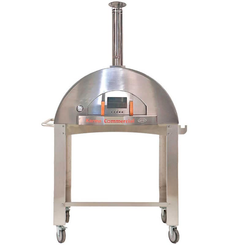 WPPO Karma 55 Inch Wood Fired Pizza Oven w/ Cart