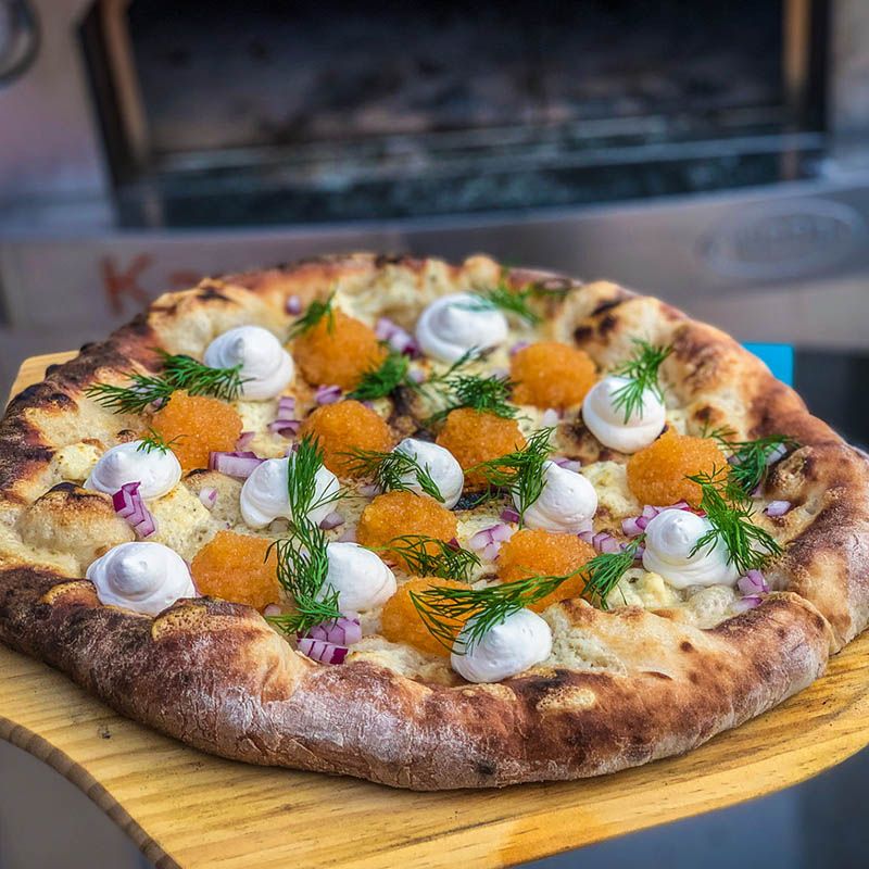 WPPO Karma 55 Inch Commercial Stainless Steel Wood Fired Pizza Oven - WKK-04COM-2