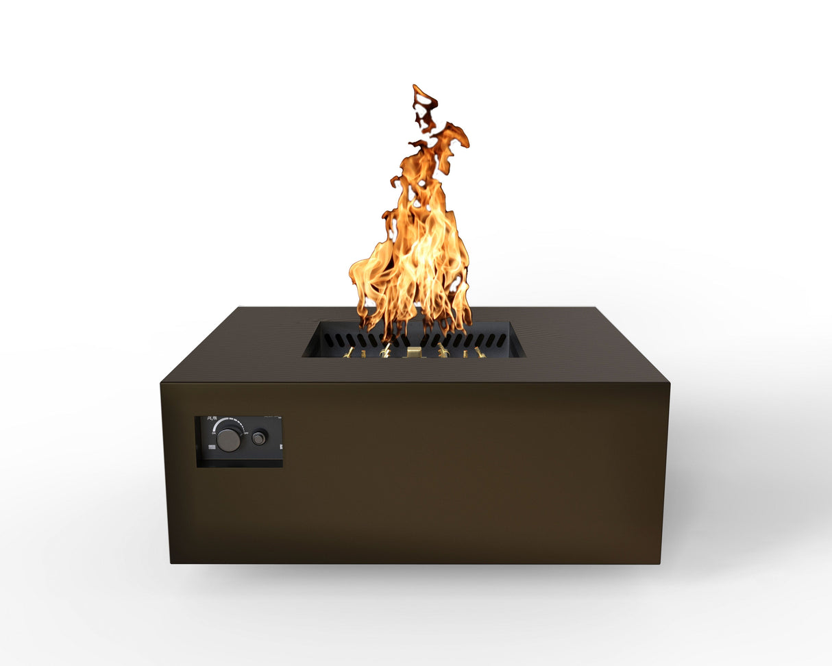 Warming Trends AON Powder-Coated Steel Square Fire Table