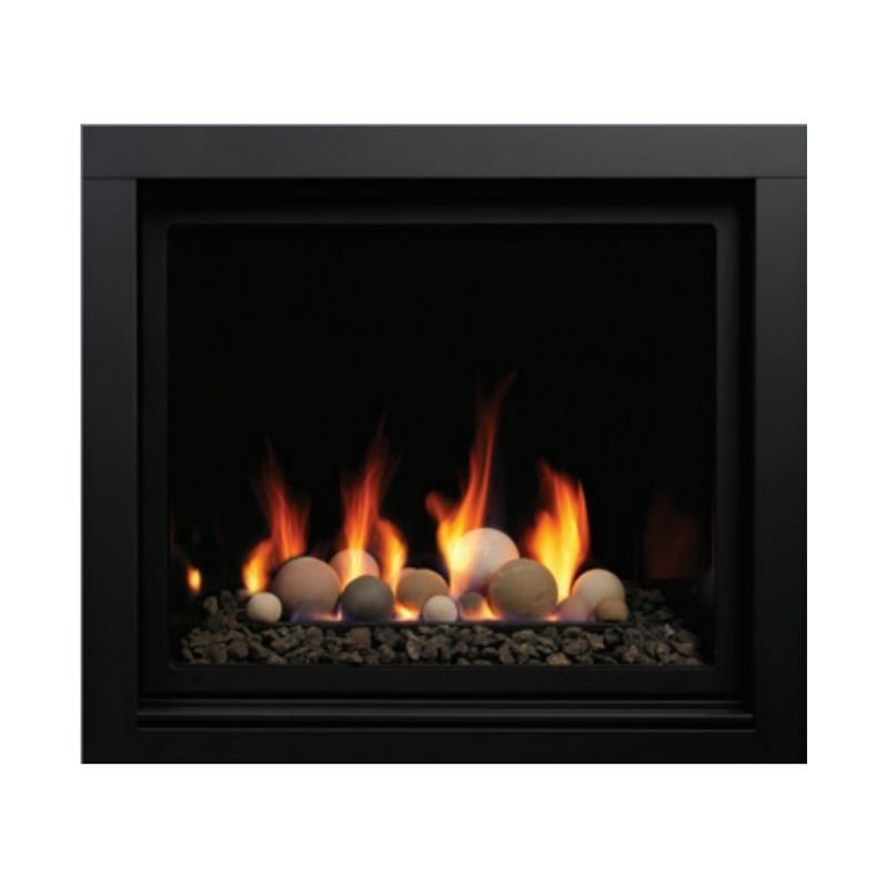 Media Options for Kingsman ZCV34 Direct Vent Gas Fireplace