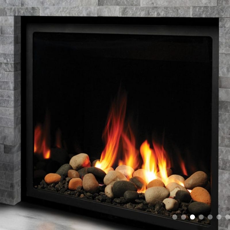 Media Options for Kingsman ZCV34 Direct Vent Gas Fireplace