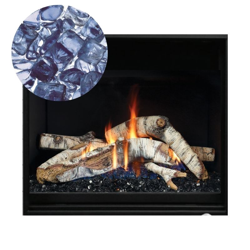 Media Options for Kingsman ZCV34 Direct Vent Gas Fireplace