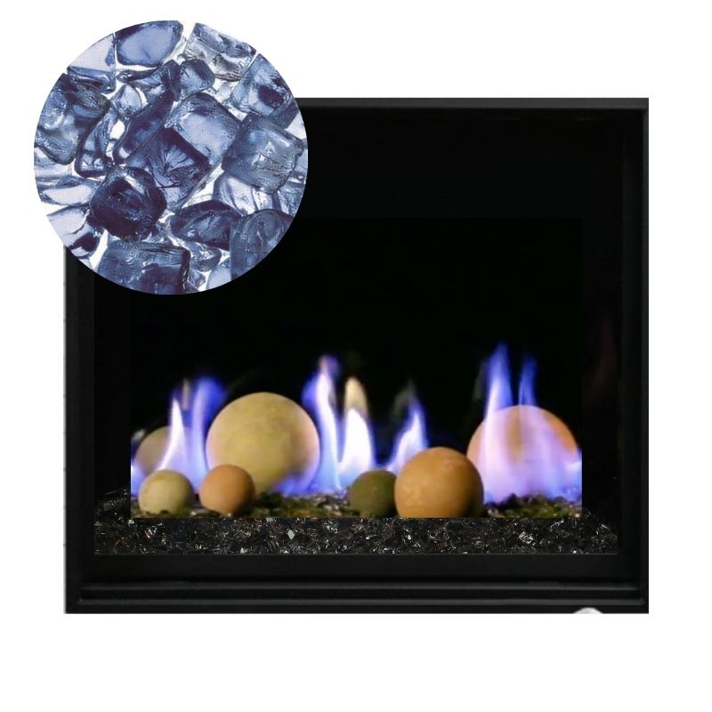 Media Options for Kingsman ZCV34 Direct Vent Gas Fireplace