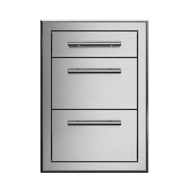XO PRO-GRADE LUXURY 20" Stainless Steel Triple Drawer