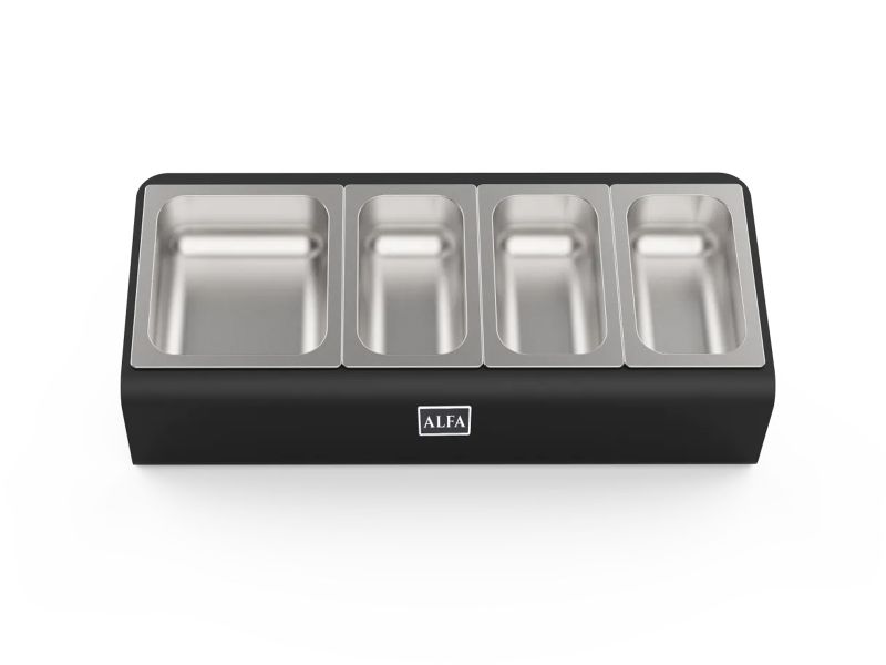 Alfa Forni Topping Station 4 Trays With Lids