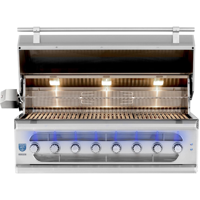 American Made Grills Muscle 54-Inch Hybrid Gas Wood Charcoal Grill