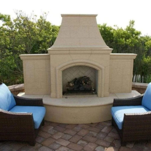 American Fyre Designs Grand Phoenix Outdoor Fireplace - patio lifestyle