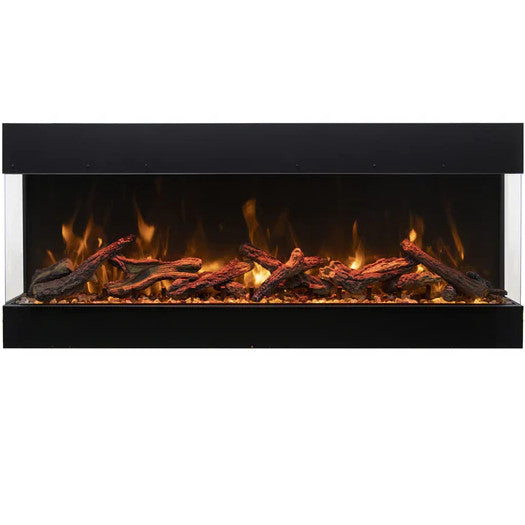 Amantii Tru-View Bespoke 85" Indoor/Outdoor 3-Sided Electric Fireplace