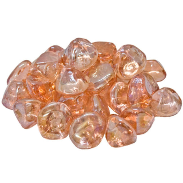American Fyre Designs Rosé Diamond Nuggets fire media - 40 lb bucket