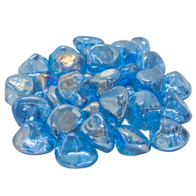 American Fyre Designs Steel Blue Diamond Nuggets fire media - 40 lb bucket