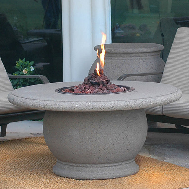 American Fyre Designs Amphora Fire Table with Concrete Top