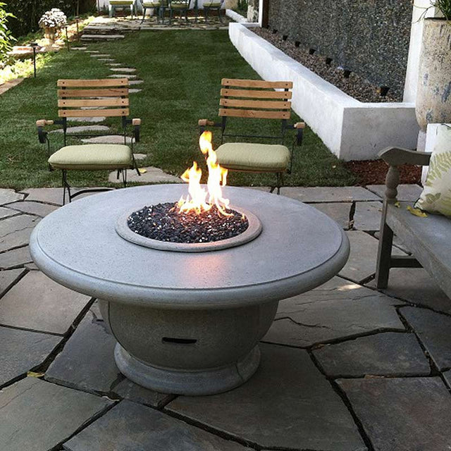 American Fyre Designs Amphora Fire Table with Concrete Top