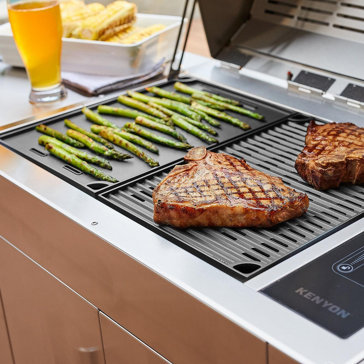 Kenyon Texan Freestanding Outdoor Electric Grill - IntelliKEN Touch 3000 Watt - 240V