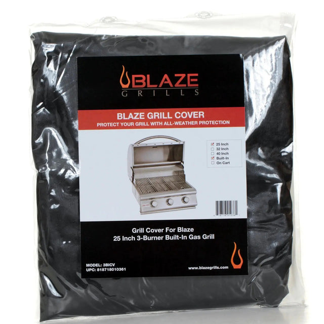 Blaze 3BICV built-in grill cover fitted view