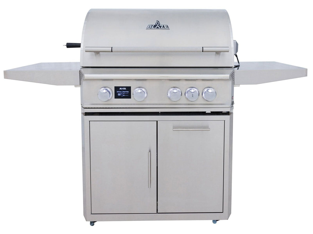 Blaze LTE PRO 32-Inch 4-Burner Gas Grill With Rear Infrared Burner & Rotisserie with Cart