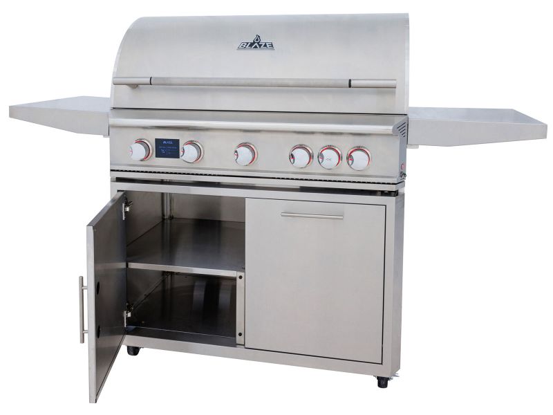 Blaze LTE PRO 40-Inch 5-Burner Gas Grill With Rear Infrared Burner & Rotisserie with Cart