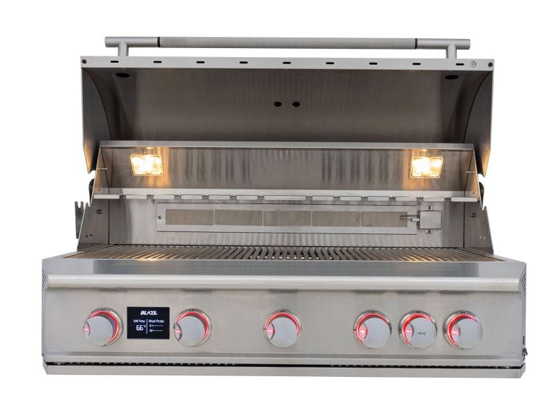 Blaze LTE PRO 40-Inch 5-Burner Built-In Gas Grill With Rear Infrared Burner & Rotisserie