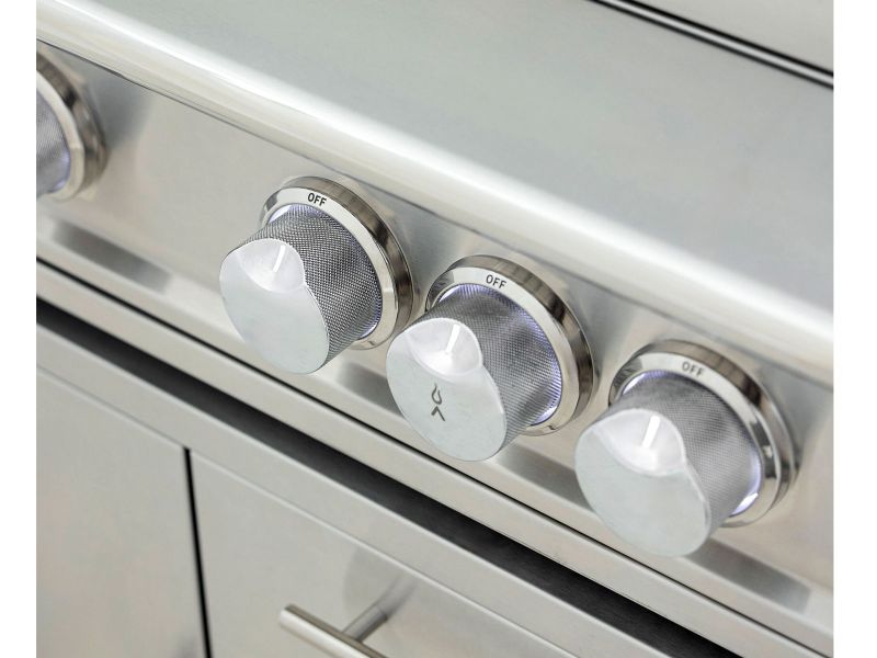 Blaze LTE PRO 40-Inch 5-Burner Gas Grill With Rear Infrared Burner & Rotisserie with Cart