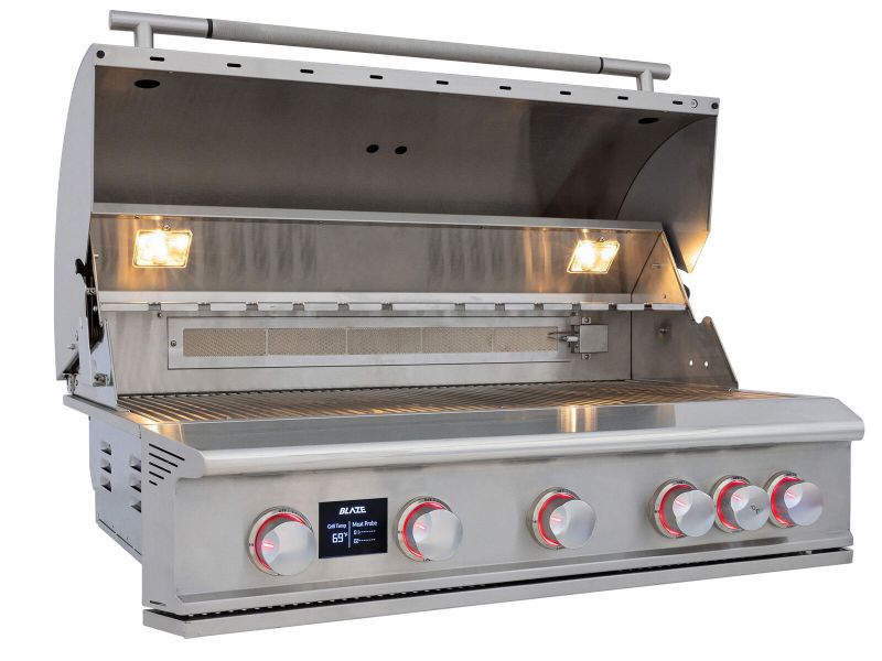 Blaze LTE PRO 40-Inch 5-Burner Built-In Gas Grill With Rear Infrared Burner & Rotisserie