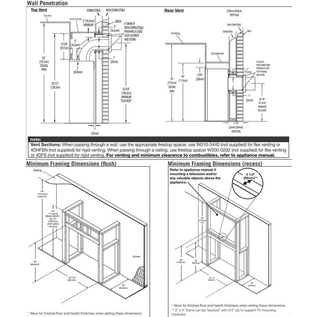 Napoleon Ascent X 36 technical drawing
