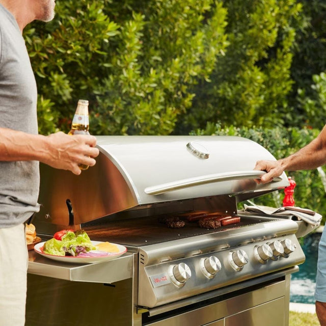 Blaze Premium LTE+ 40-Inch 5-Burner Propane Gas Grill W/ Rear Infrared Burner & Lift-Assist Hood