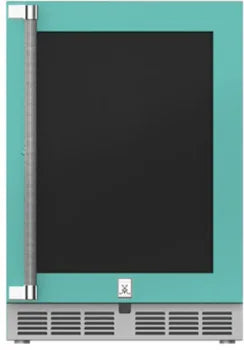 Hestan 24-Inch 5.0 Cu. Ft. Left Hinge Or Right Hinge Outdoor Rated Dual Zone Glass Door Refrigerator With Wine Storage