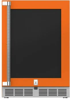 Hestan 24-Inch 5.0 Cu. Ft. Left Hinge Or Right Hinge Outdoor Rated Dual Zone Glass Door Refrigerator With Wine Storage
