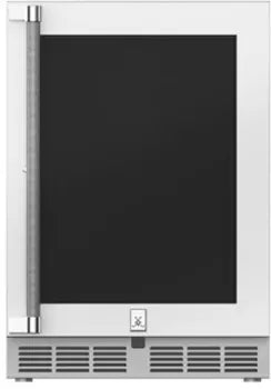 Hestan 24-Inch 5.0 Cu. Ft. Left Hinge Or Right Hinge Outdoor Rated Dual Zone Glass Door Refrigerator With Wine Storage