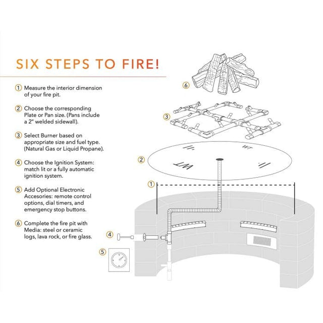 Crossfire CFBL Linear Brass Gas Fire Pit Burner
