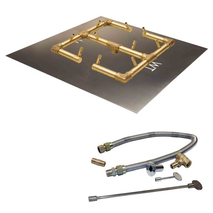 Warming Trends Crossfire CFB Original Brass Gas Fire Pit Burner Kit