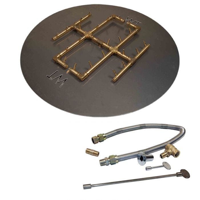 Warming Trends Crossfire CFB Original Brass Gas Fire Pit Burner Kit