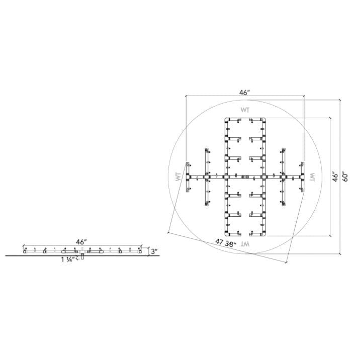 Crossfire CFB Original Brass Gas Fire Pit Burner