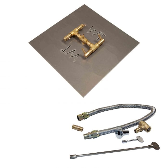 Warming Trends Crossfire CFB Original Brass Gas Fire Pit Burner Kit
